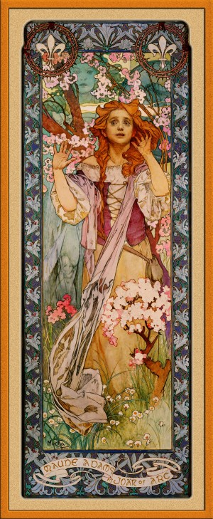 Maude Adams as Joan of Arc by Alphonse Mucha